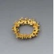 Designer Modernist Gold Vermeil Brooch
