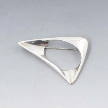 Georg Jensen / Henning Koppel Silver Triangle Brooch #375