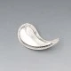 Hermann Siersbol Modernist Silver Curve Brooch