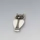 Sterling Silver Owl Brooch