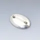 NE FROM Amber Oval Disc Brooch