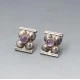Mexican Amethyst Silver Earrings