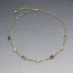 Amethyst and Gold Suffragette Necklace