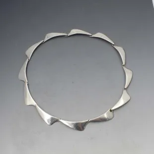 Aare & Krogh  Denmark  Silver Choker Necklace