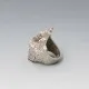 Knud V Andersen Brutalist Silver Ring Size