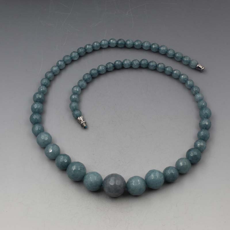 Vintage naturlig aquamarine perler